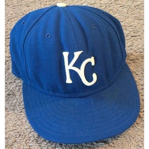 New Era 59Fifty MLB Authentic Kansas City Royals Fitted Hat Made in USA 7 3/8 - Picture 2 of 7